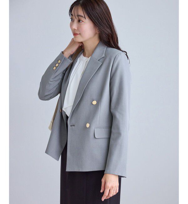 Rope&rsquo;Picnic「クリアツイル金ボタンジャケット/入卒式・セレモニー・セットアップ対応」|テーラードジャケット|