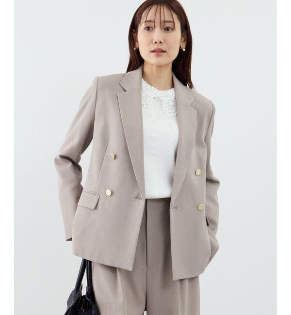 Rope&rsquo;Picnic「クリアツイル金ボタンジャケット/入卒式・セレモニー・セットアップ対応」|テーラードジャケット|