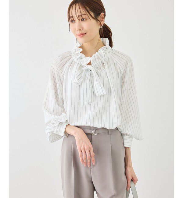 Rope&rsquo;Picnic「ネックコンシャスデザインシャツ」|シャツ・ブラウス|
