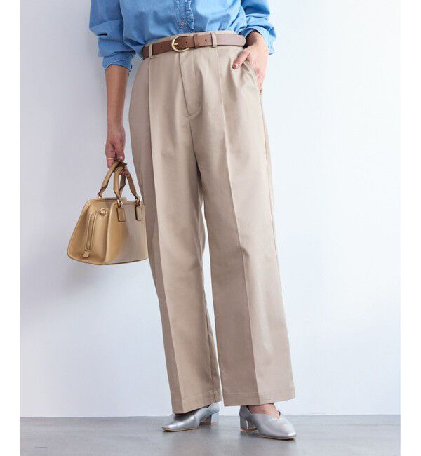 Rope&rsquo;Picnic「ウエストタックチノパンツ」|チノ|