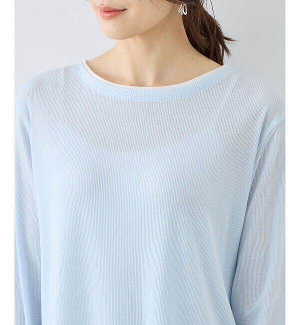 Rope&rsquo;Picnic「レイヤード風シアーロングスリーブTシャツ」|Tシャツ・カットソー|