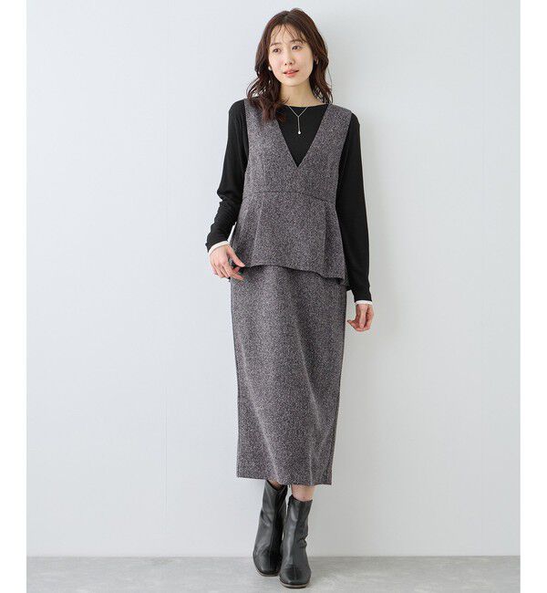 Rope&rsquo;Picnic「レイヤード風シアーロングスリーブTシャツ」|Tシャツ・カットソー|