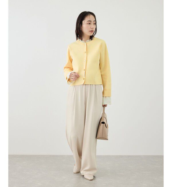 Rope&rsquo;Picnic「襟フリルドッキングカーディガン」|カーディガン|