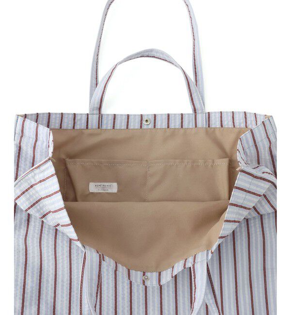 ROPE PICNIC PASSAGE「ストライプビッグトートバッグ/2WAY・A4対応」|トートバッグ|