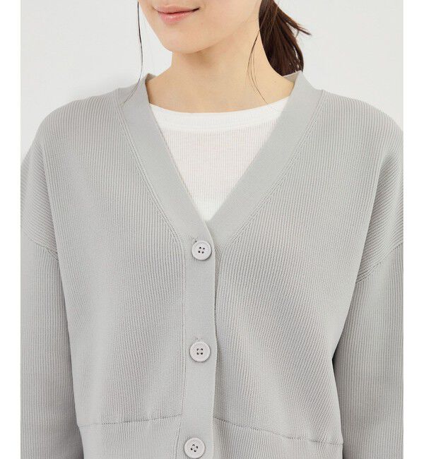 Rope&rsquo;Picnic「異素材ドッキングニットカーディガン/イージーケア」|カーディガン|