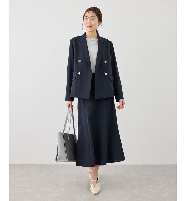 Rope&rsquo;Picnic「カナパ 金ボタンジャケット/セットアップ対応・UV・抗菌防臭・接触冷感」|テーラードジャケット|