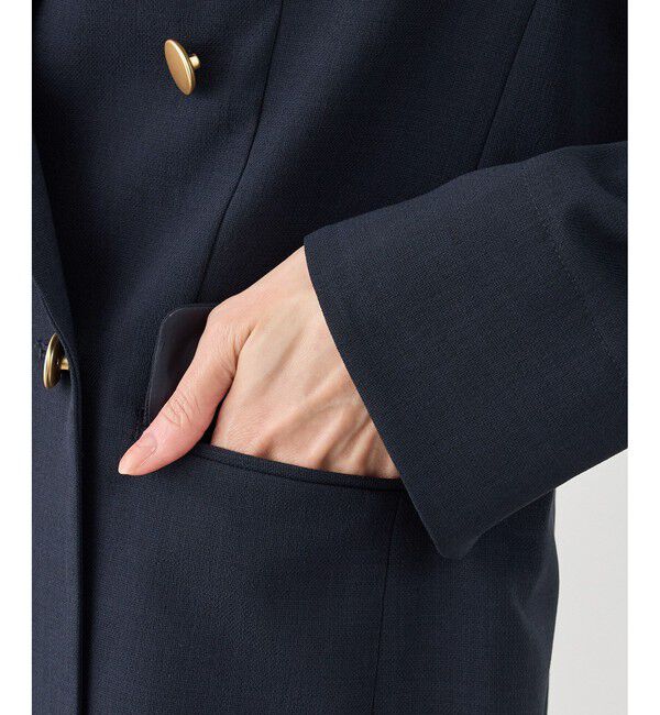 Rope&rsquo;Picnic「カナパ 金ボタンジャケット/セットアップ対応・UV・抗菌防臭・接触冷感」|テーラードジャケット|