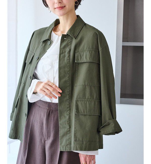 Rope&rsquo;Picnic「ミリタリーブルゾン」|ブルゾン・スタジャン|