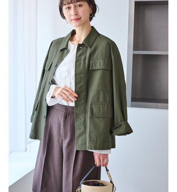 Rope&rsquo;Picnic「ミリタリーブルゾン」|ブルゾン・スタジャン|