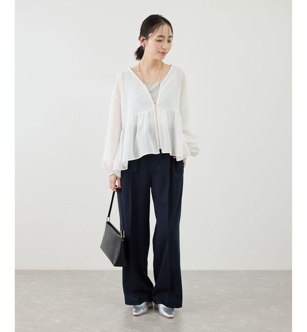 Rope&rsquo;Picnic「メッシュペプラムブルゾン」|ブルゾン・スタジャン|