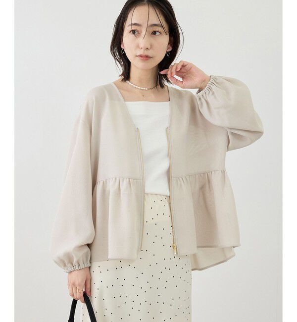 Rope&rsquo;Picnic「メッシュペプラムブルゾン」|ブルゾン・スタジャン|