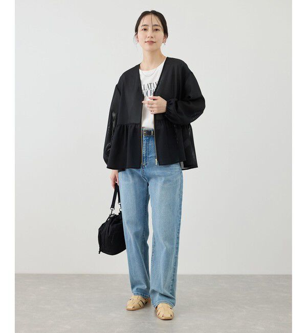 Rope&rsquo;Picnic「メッシュペプラムブルゾン」|ブルゾン・スタジャン|