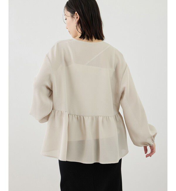 Rope&rsquo;Picnic「メッシュペプラムブルゾン」|ブルゾン・スタジャン|