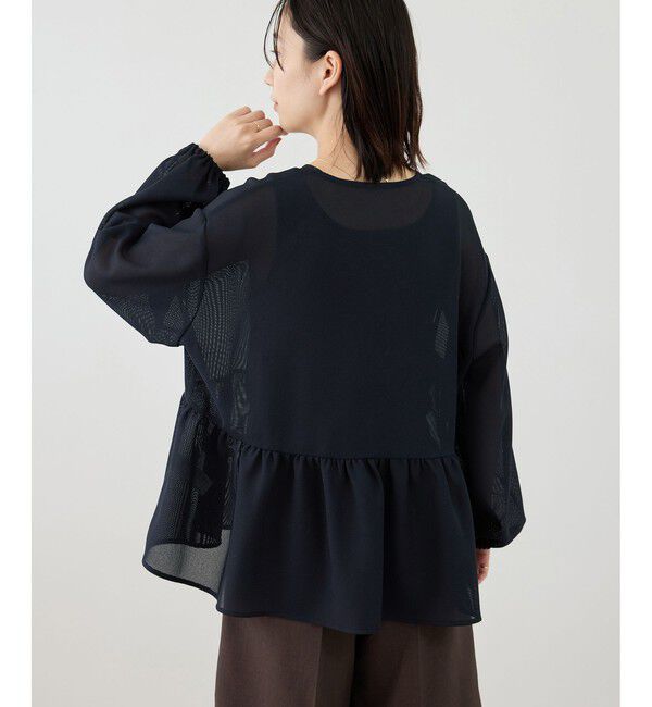 Rope&rsquo;Picnic「メッシュペプラムブルゾン」|ブルゾン・スタジャン|