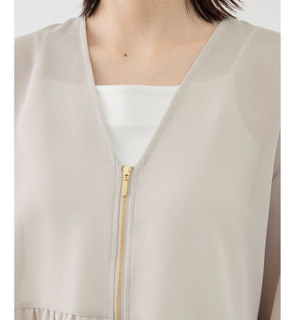 Rope&rsquo;Picnic「メッシュペプラムブルゾン」|ブルゾン・スタジャン|