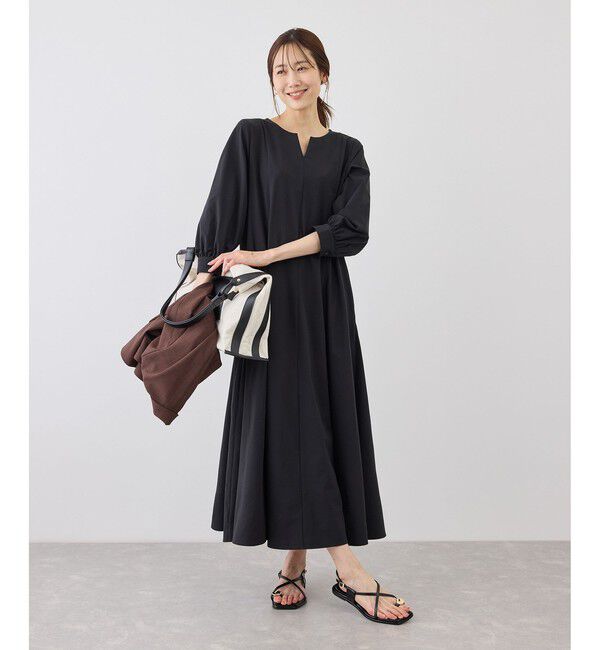 Rope&rsquo;Picnic「7分袖リラックスワンピース」|ワンピース|