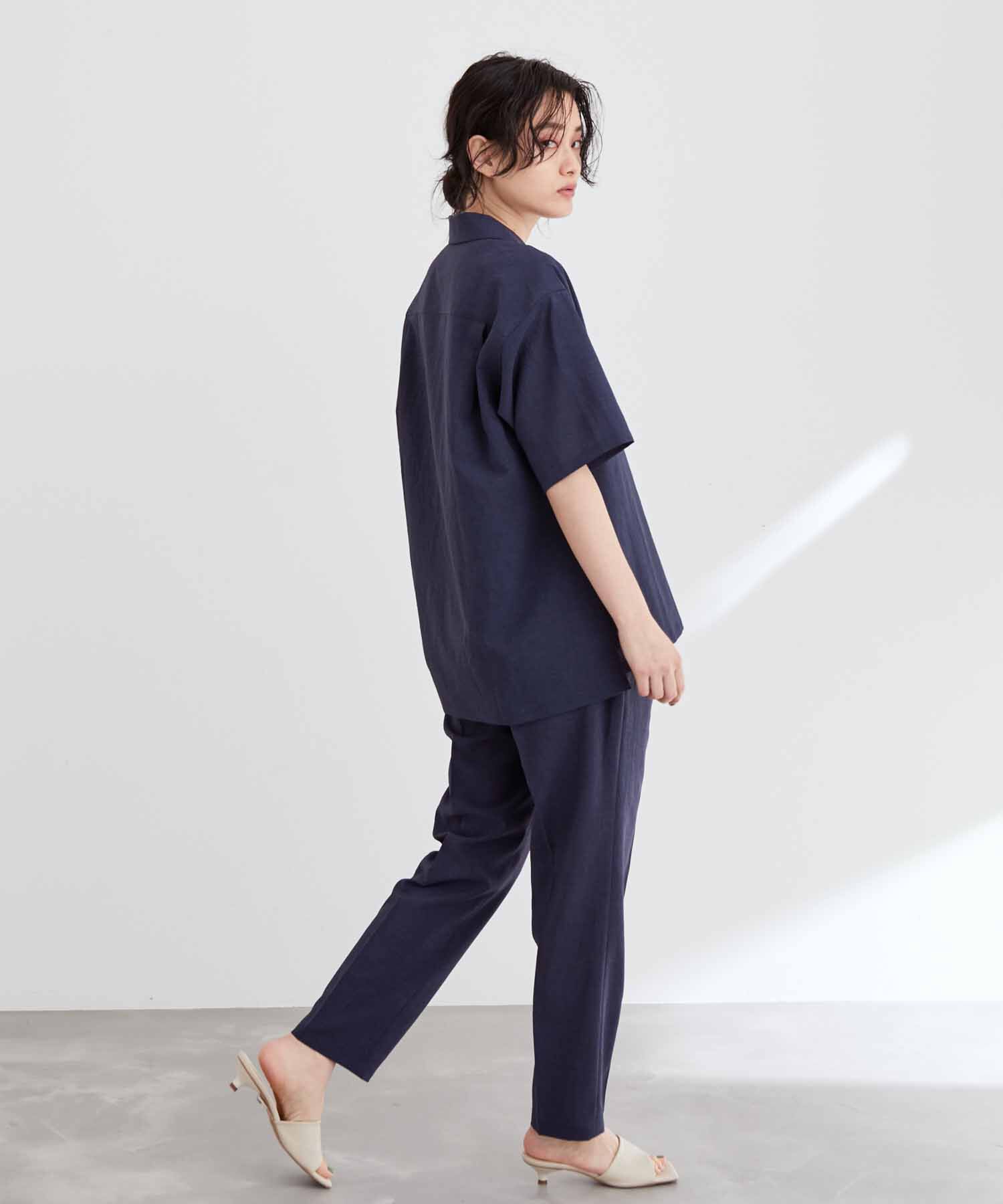 ADAM ET ROPE'「オープンカラーシャツ＆イージーパンツ セットアップ/イージーケア/吸水速乾」|スーツ|