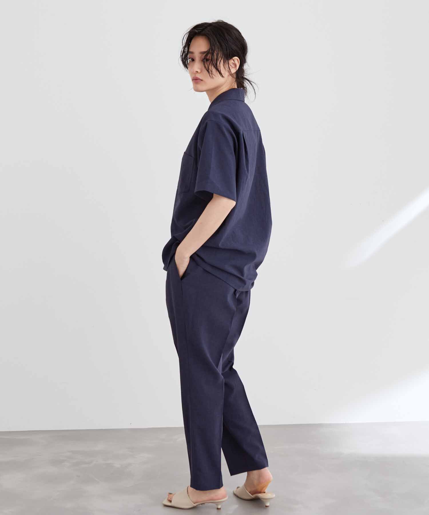 ADAM ET ROPE'「オープンカラーシャツ＆イージーパンツ セットアップ/イージーケア/吸水速乾」|スーツ|