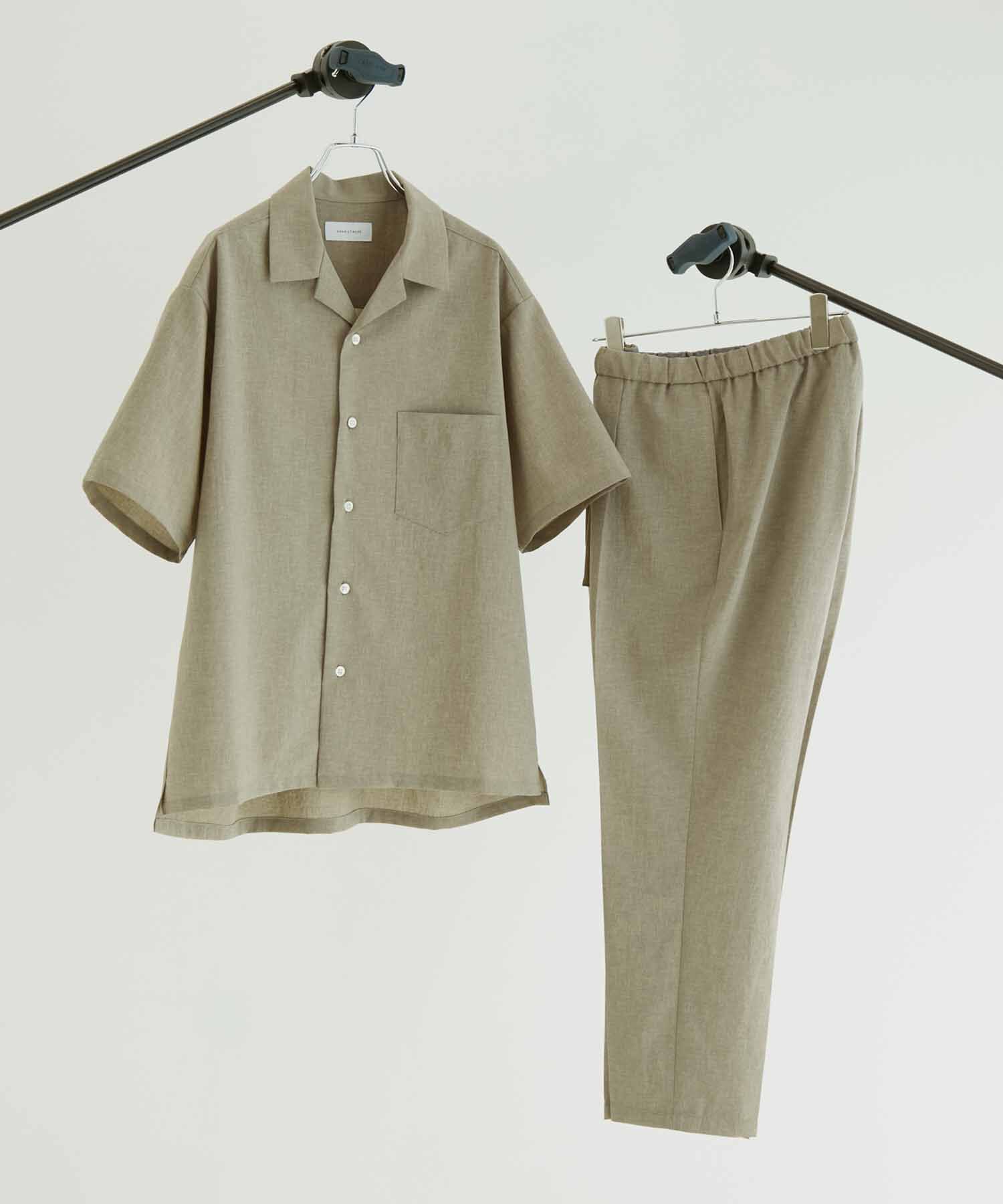 ADAM ET ROPE'「オープンカラーシャツ＆イージーパンツ セットアップ/イージーケア/吸水速乾」|スーツ|