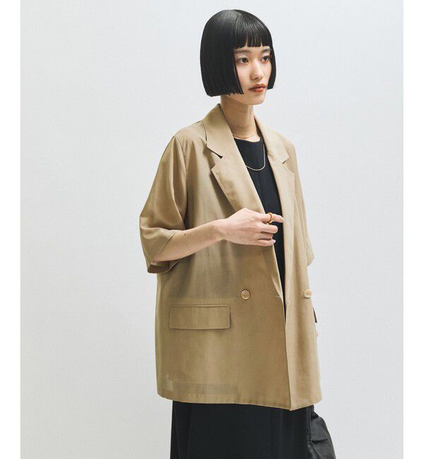 ADAM ET ROPE'「シアージャケット」|テーラードジャケット|ベージュ(27)