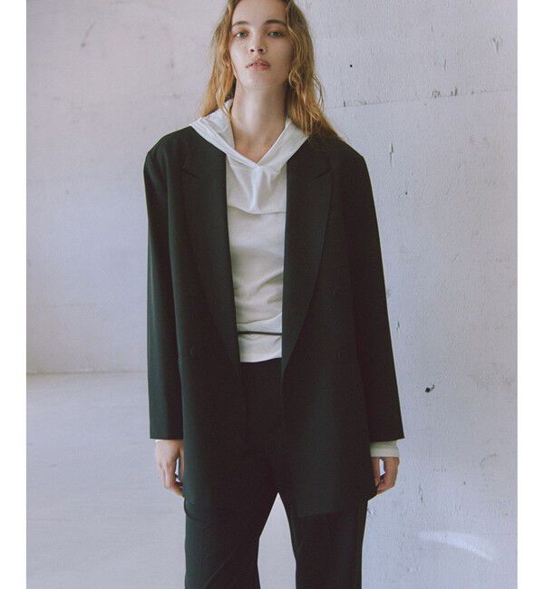 ADAM ET ROPE'「【サステナブル】ダブルブレストジャケット」|テーラードジャケット|