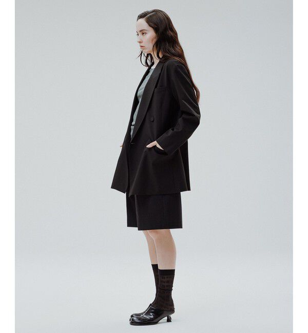 ADAM ET ROPE'「【サステナブル】ダブルブレストジャケット」|テーラードジャケット|