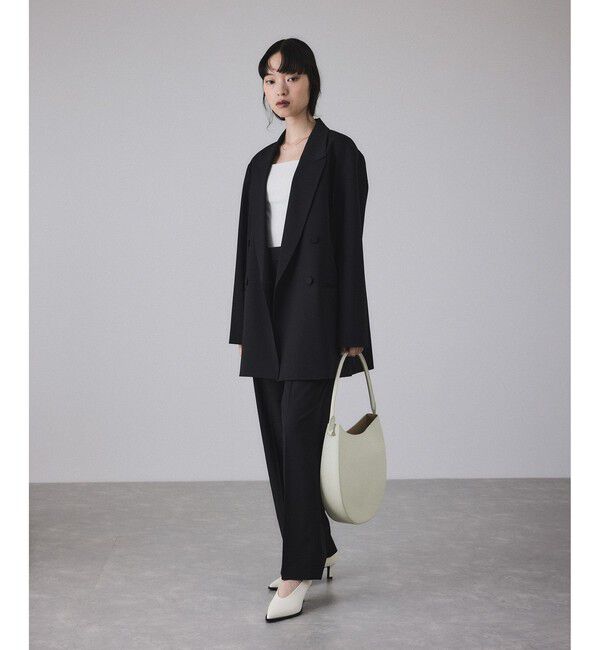 ADAM ET ROPE'「【サステナブル】ダブルブレストジャケット」|テーラードジャケット|