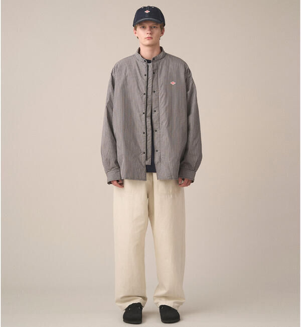 DANTON「DANTON | タイプライター 中綿シャツジャケット CHECK MEN」|ダウン|
