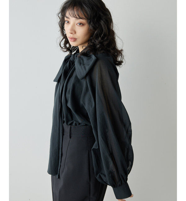  「ローンボウタイブラウス」|シャツ・ブラウス|