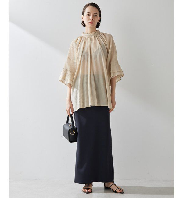  「ジャージーIラインロングスカート」|スカート|