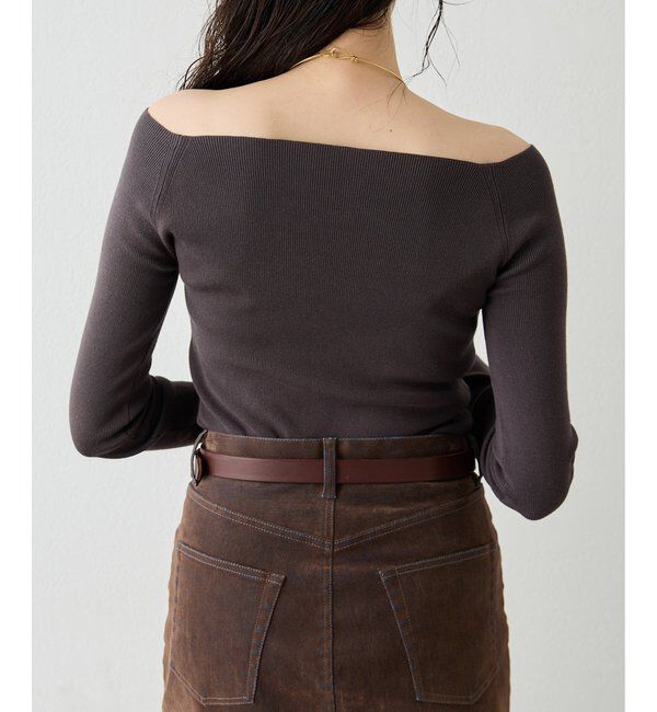 THE PAUSE「【THE PAUSE】オフショルニットプルオーバー」|ニット・セーター|