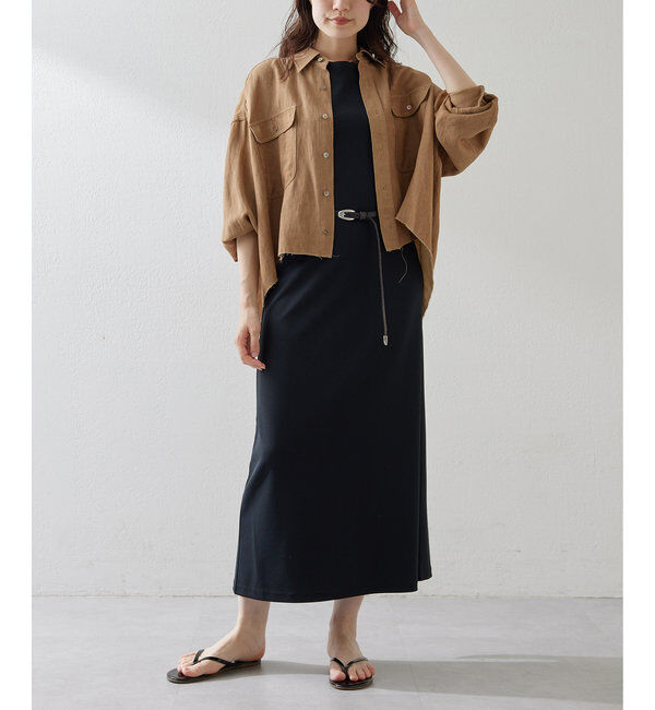  「ツイル顔料染めスクエアシャツ」|シャツ・ブラウス|