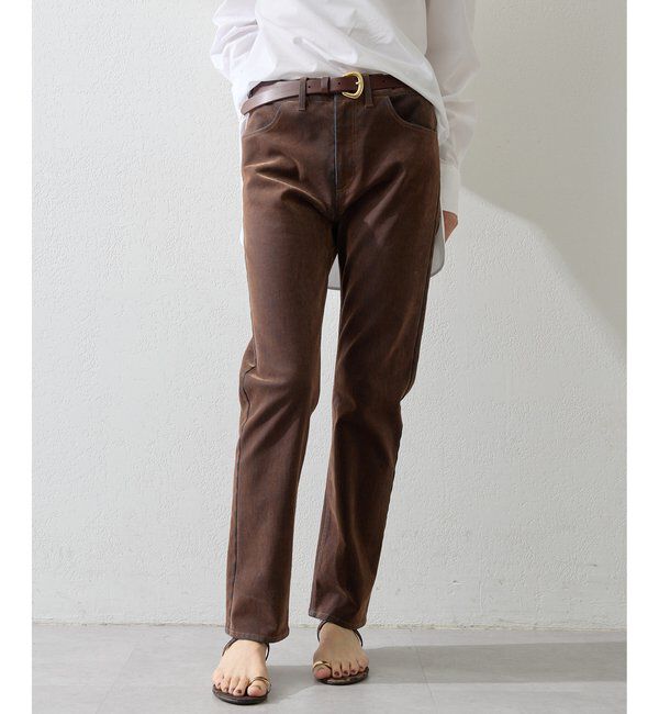  「デニムフロッキースキニーパンツ」|チノ|