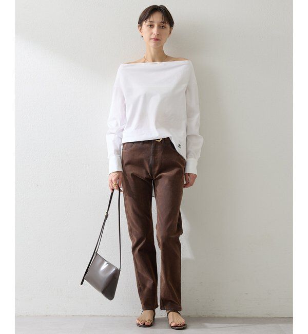  「デニムフロッキースキニーパンツ」|チノ|