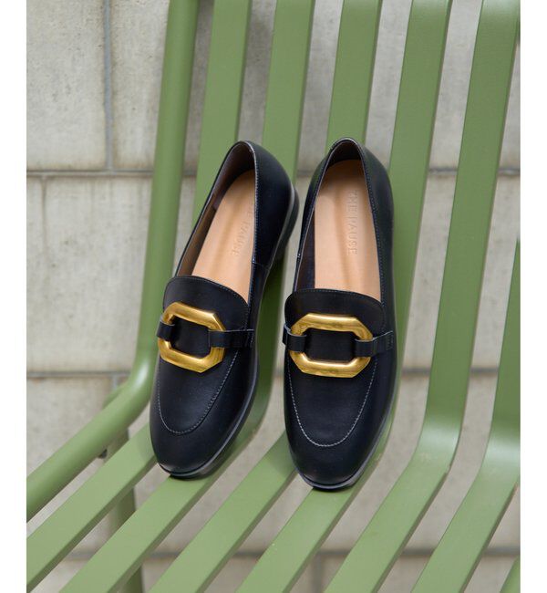 THE PAUSE「【THE PAUSE】バックルローファー」|ローファー|ブラック