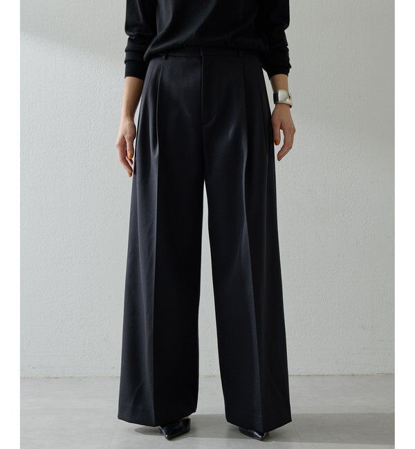  「ワイドタックパンツ」|チノ|