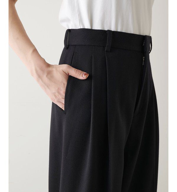  「ワイドタックパンツ」|チノ|