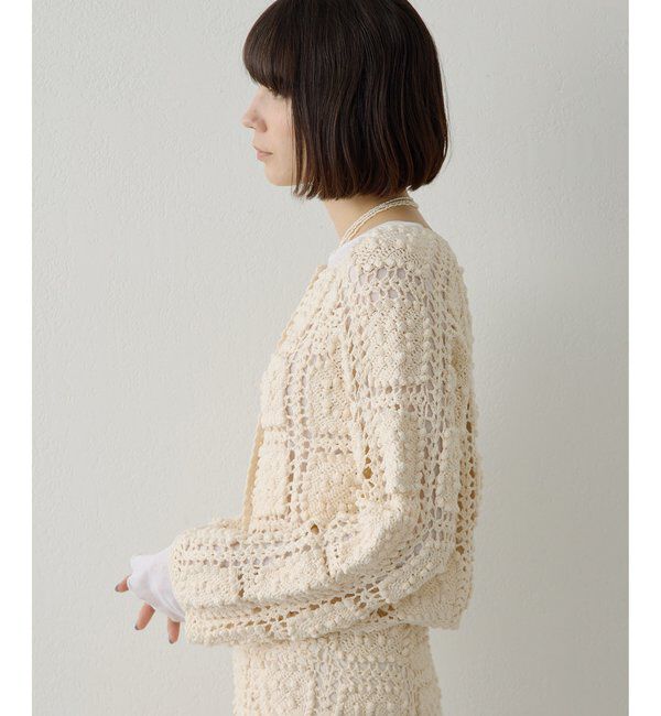  「ハンドクロシェカーデ」|ニット・セーター|