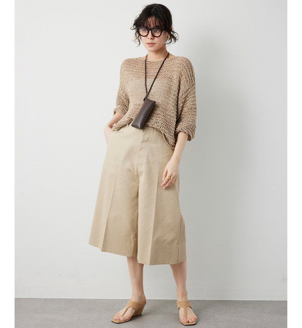  「スエードライクローゲージニット」|ニット・セーター|