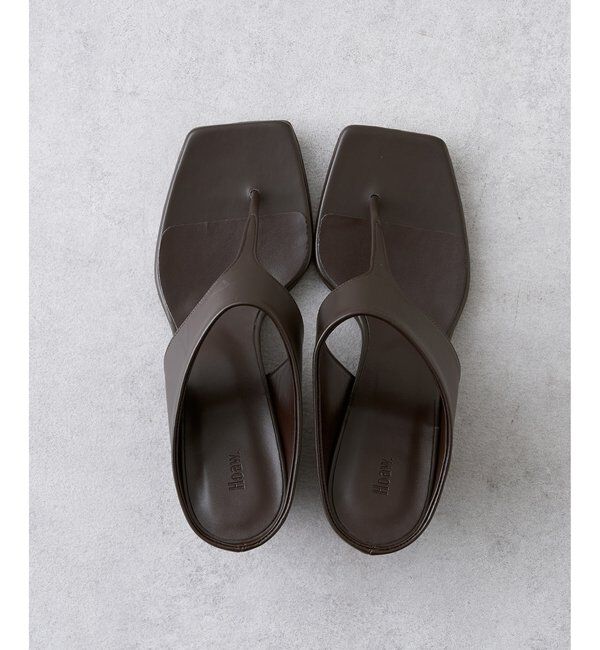 Hoaw.「【Hoaw.】ウェッジトングサンダル」|その他|