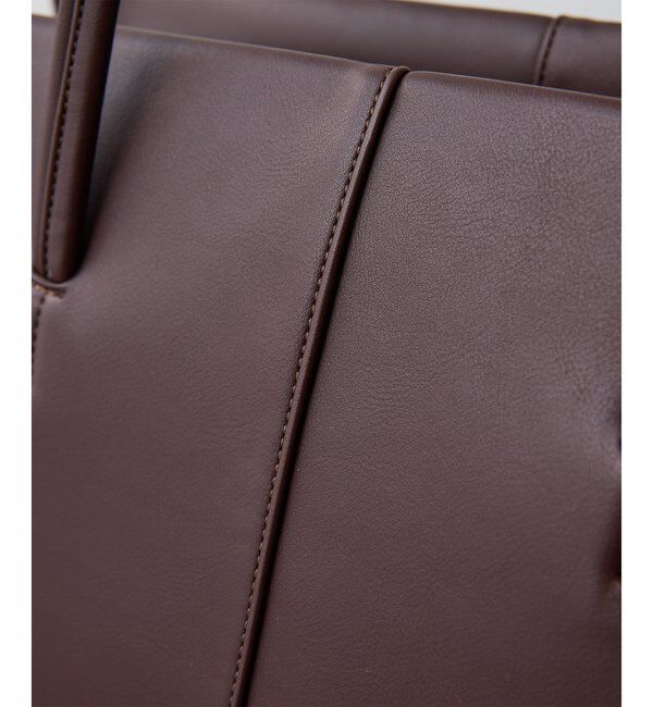 THE PAUSE「【THE PAUSE】フェイクレザーボストン」|トートバッグ|