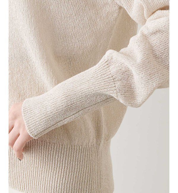  「Vネックペーパーヤーンカーディガン」|ニット・セーター|