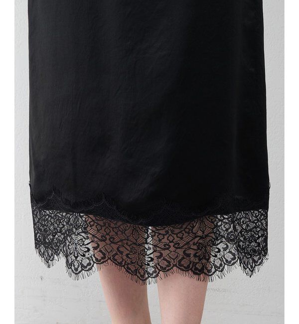  「サテンレーススカート」|スカート|