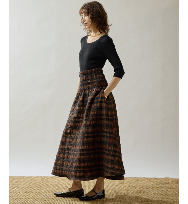 Drawing Numbers「【Drawing Numbers】リブハーフスリーブニット」|ニット・セーター|