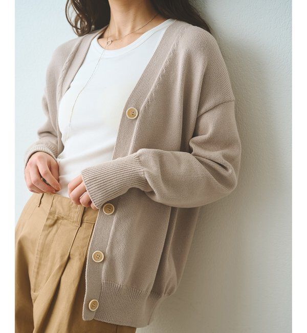  「ボタンカーディガン」|ニット・セーター|