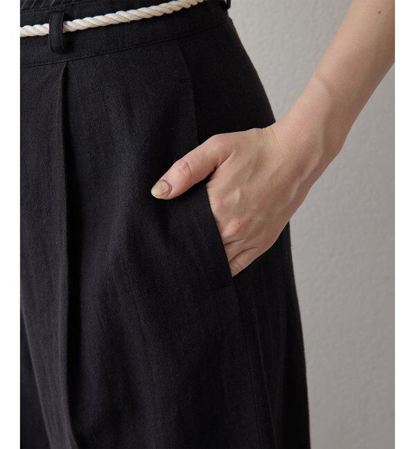 THE PAUSE「【THE PAUSE】ロープベルトパンツ」|チノ|