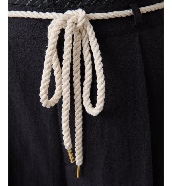 THE PAUSE「【THE PAUSE】ロープベルトパンツ」|チノ|