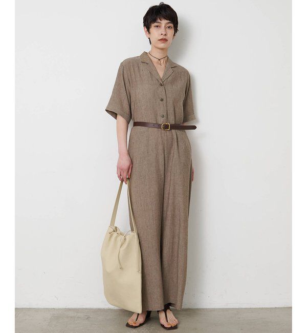 THE PAUSE「【THE PAUSE】リネン混カイキンジャンプスーツ」|ワンピース|