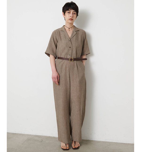 THE PAUSE「【THE PAUSE】リネン混カイキンジャンプスーツ」|ワンピース|