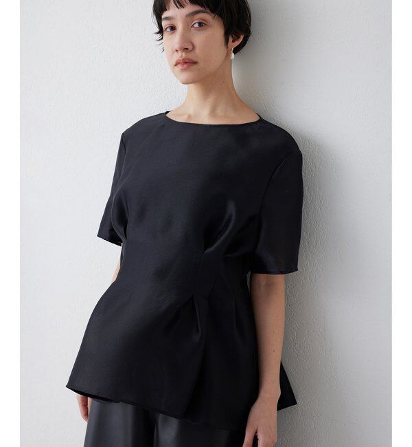  「《4/2追加スタート》【インフルエンサーコラボ】オーガンジーペプラムブラウス」|シャツ・ブラウス|